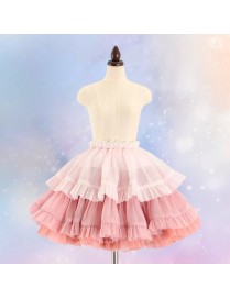 Reversible Pompon Skirt (Strawberry Cream Soda)
