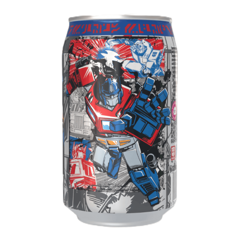 Transformers – Optimus Primeberry Soda Fraise | Boisson Japonaise Collector