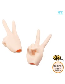 DDII-H-02B-SW / Scissors/Peace Hands (Large Ver.) / Semi-Whi